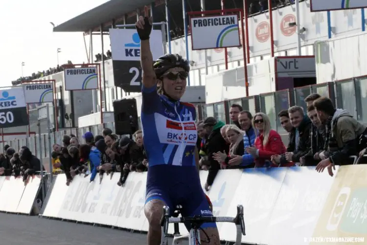 Sanne Cant wasn't to be denied today. © Bart Hazen