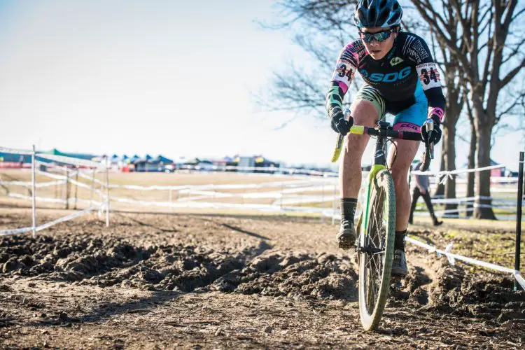 California-based Nauman traveled to the North Coast and it paid off, takingher first UCI victort of the season in Cleveland. file photo: Capitalizing on a late-race bobble by Kachorek, Amanda Nauman was able to power away for a solo victory in Oklahoma. © Andy Chasteen