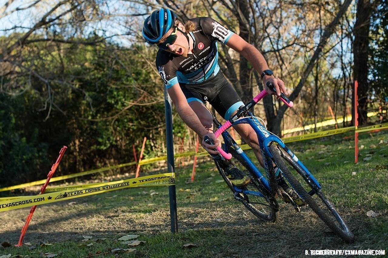 Driscoll laid it all on the line at Highlander Cross Cup, day 1. © Bo Bickerstaff