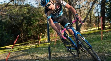 Driscoll laid it all on the line at Highlander Cross Cup, day 1. © Bo Bickerstaff