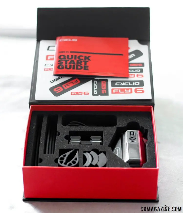 The Cycliq Fly 6 taillight and camera as package. © Cyclocross Magazine