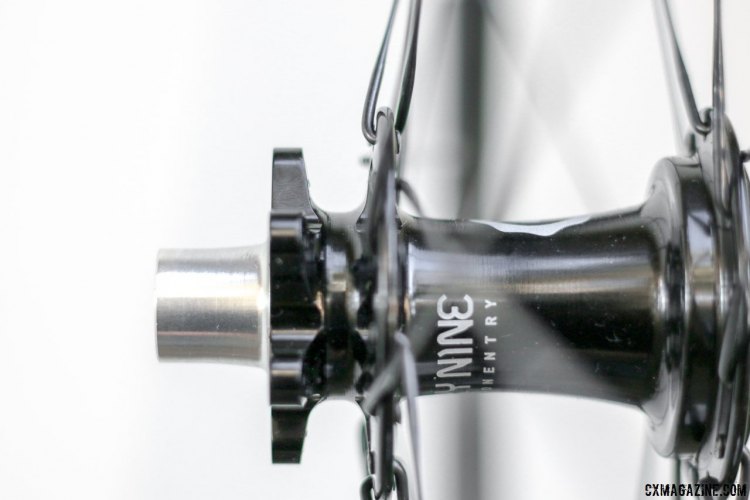 Industry Nine hubs use 6-bolt rotors and adapt to QR and thru-axle options. © Cyclocross Magazine