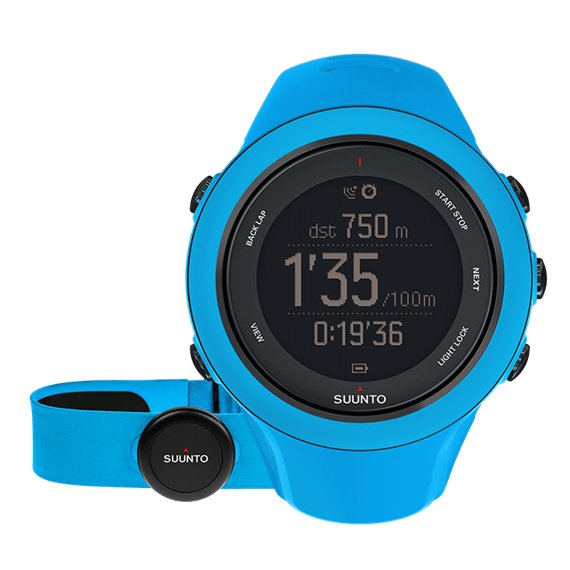 The Suunto Ambit3 has a heart rate strap option. 
