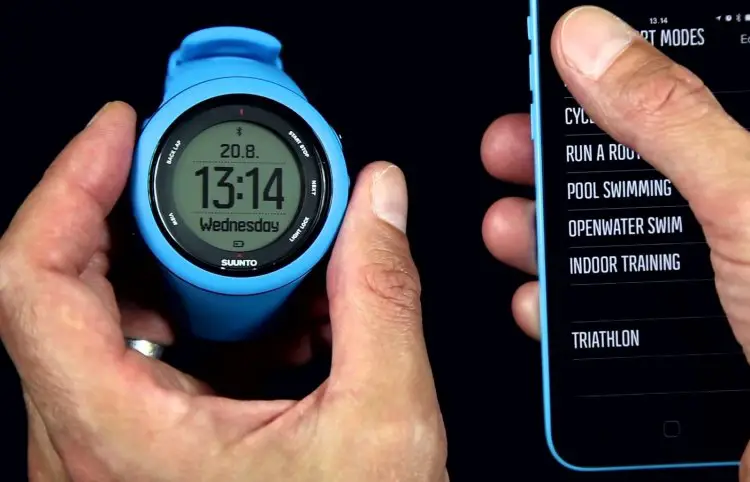 Suunto's Ambit3 Sport watch syncs with the Movescount app to instantly upload and analyze rides to the Suunto community as well as others like Strava. 