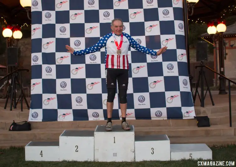 Marshall Gordon is your 2016 Masters Men 75-79 Cyclocross National Champion. © Cyclocross Magazine