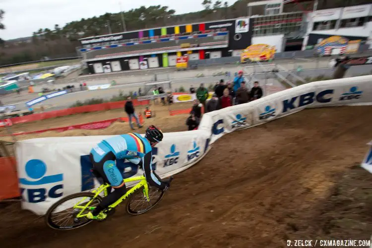 Sven Nys. Course inspection. 2016 Zolder World Championships. © D. Zelck / Cyclocross Magazine