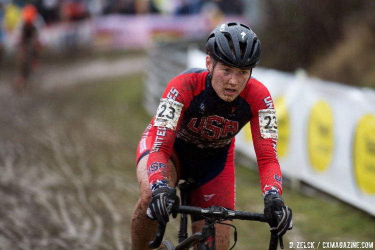 Elle Anderson traded pulls with Katie Compton and finished just behind the 12-time National Champion in 14th. Elite Women, 2016 Cyclocross World Championships. © Danny Zelck / Cyclocross Magazine