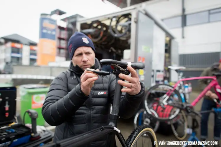 For the biggest race of the year, bikes have to be just right. Course Inspection. 2016 UCI Cyclocross World Championships. © P. Van Hoorebeke/Cyclocross Magazine