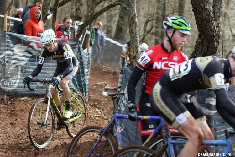 Drew Dillman of Marian University defended his Collegiate D1 Men's title. © Cyclocross Magazine