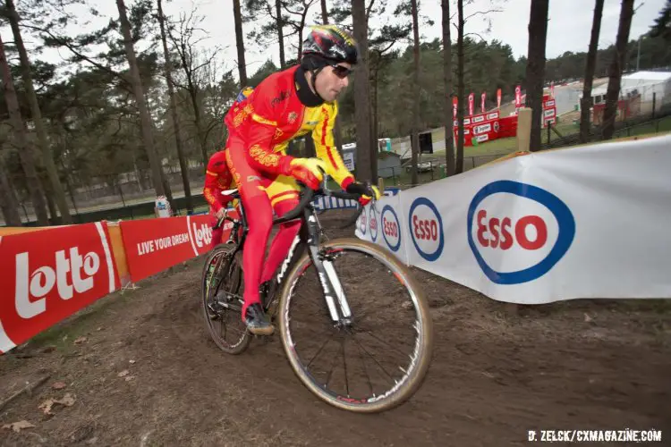 Course inspection. 2016 Zolder World Championships. © D. Zelck / Cyclocross Magazine