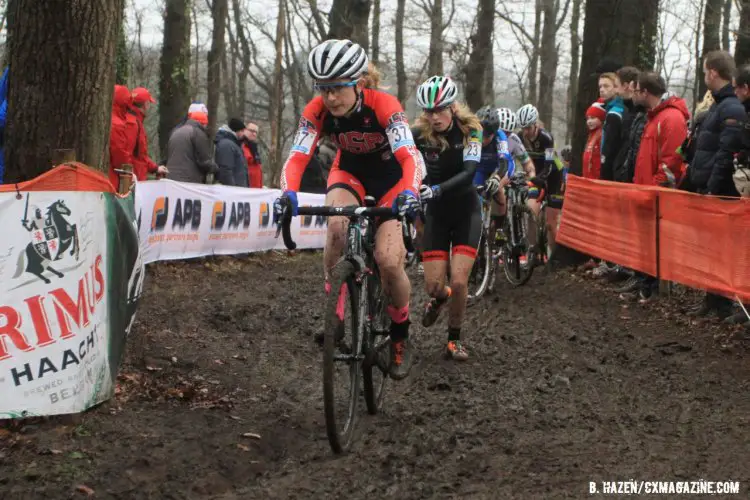 Ellen Noble on course. 2016 World Cup Hoogerheide. © Bart Hazen