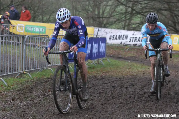 Hermans on course in the Men's U23 event. 2016 World Cup Hoogerheide. © Bart Hazen