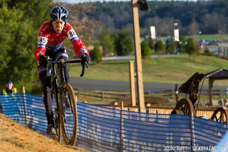 James Wagner on the off-camber. © R. Riott / Cyclocross Magazine