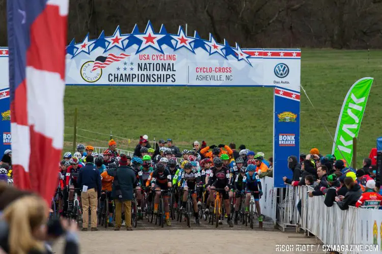 Junior Mens 13-14 start line