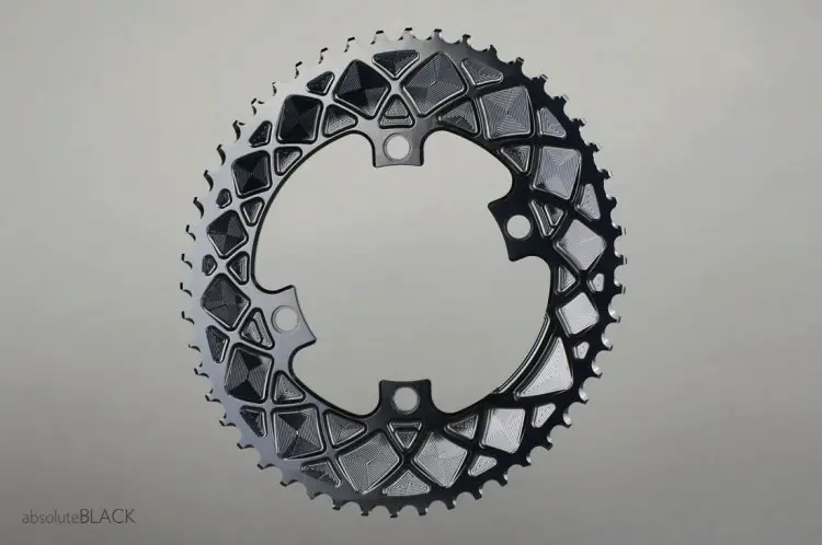 Absoluteblack's new Road Oval chainrings. Photo courtesy: Absoluteblack