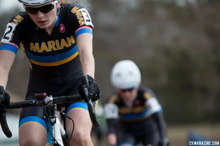 Marian is always a force to be reckon with in the Collegiate title race. Collegiate D1 Women, 2016 Cyclocross National Championships. © Cyclocross Magazine