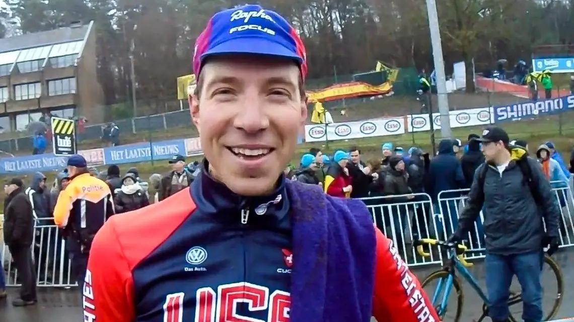 Jeremy Powers, post-race, 2016 Cyclocross World Championships