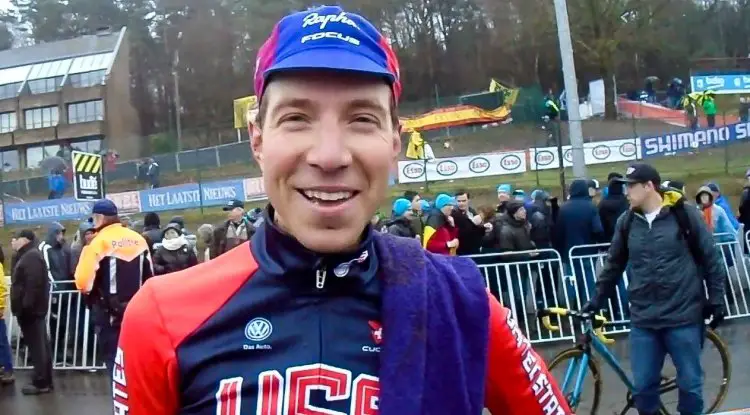 Jeremy Powers, post-race, 2016 Cyclocross World Championships