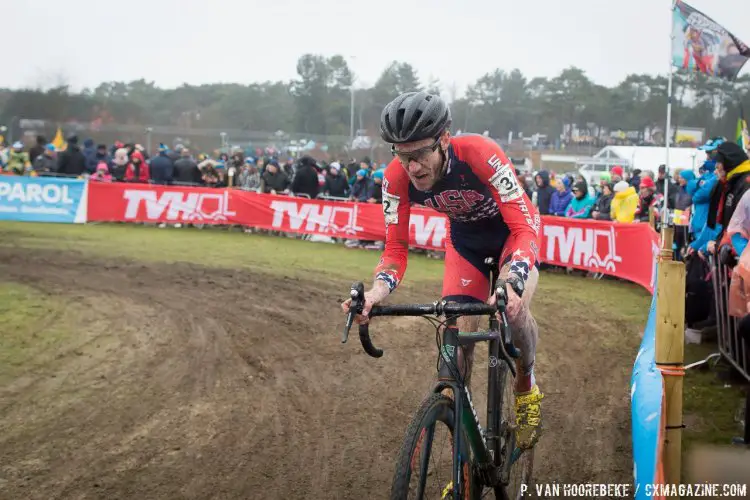 Travis Livermon was 39th. Elite Men, 2016 Cyclocross World Championships. © Pieter Van Hoorebeke / Cyclocross Magazine
