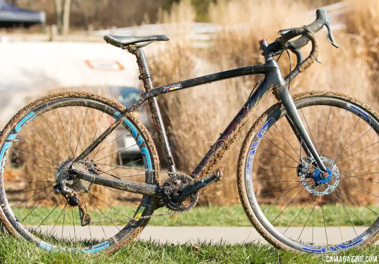 Tricia Fleischer's Customized 2015 Trek Boone 9 race bike for Cyclocross Nationals, Masters 35-39. 2016 Cyclocross Nationals. © Cyclocross Magazine