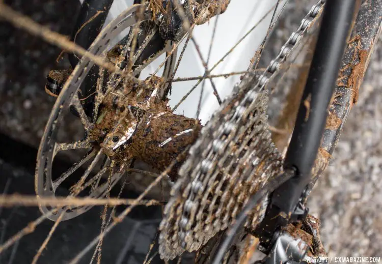 Mud found its way into every nook and cranny of Powers’ Focus. © Cyclocross Magazine.