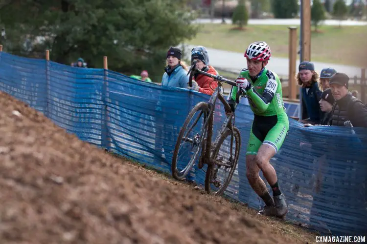 Gage Hecht kept it clean en route to the win in the Junior Men's race at 2016 Cyclocross National Championships. © Cyclocross Magazine