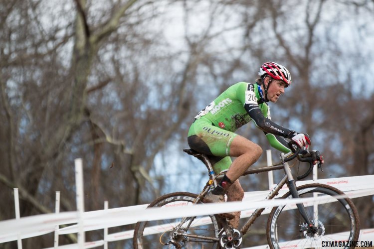 In spite of a mistake a the start, Gage Hecht wasted no time going solo for the win in the Junior Men 15-16 race at the 2016 Cyclocross National Championships. © Cyclocross Magazine