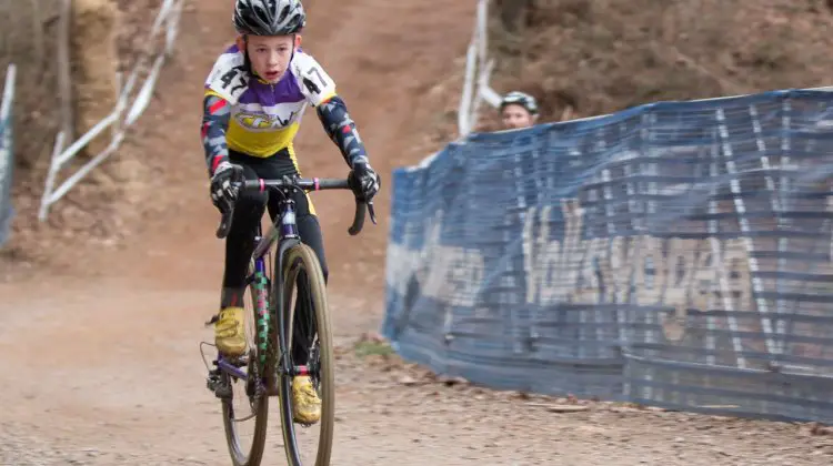 David Thompson dominated the Junior Men 9-10 race. 2016 Cyclocross National Championships. © Cyclocross Magazine