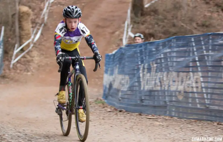 David Thompson dominated the Junior Men 9-10 race. 2016 Cyclocross National Championships. © Cyclocross Magazine