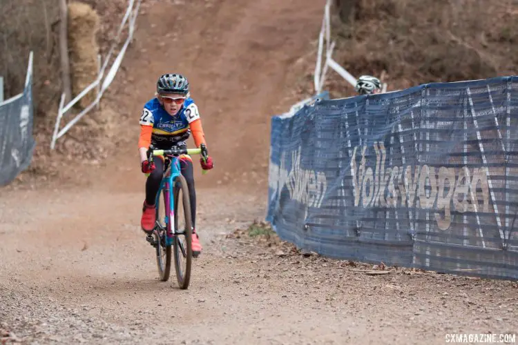 Ryan Drummond on his way to third. Junior Men 9-10, 2016 Cyclocross National Championships. © Cyclocross Magazine