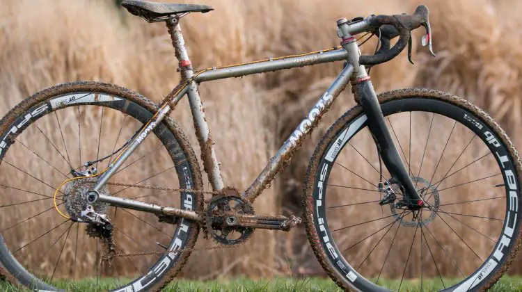 Katie Clouse's Moots Psychlo-X. 2016 Cyclocross National Championships. © Cyclocross Magazine