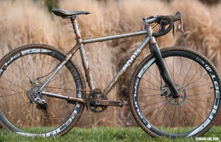 Katie Clouse's Moots Psychlo-X. 2016 Cyclocross National Championships. © Cyclocross Magazine