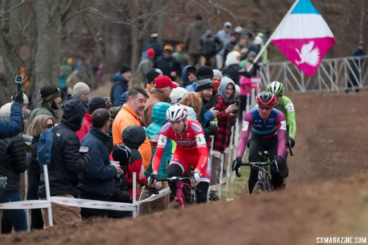 Powers, Hyde and Owen - in the same order as the finish. Elite Men, 2016 Cyclocross National Championships. © Cyclocross Magazine
