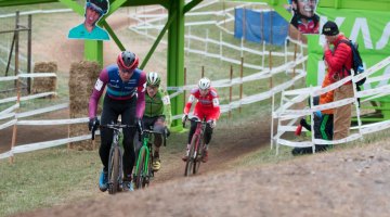 Powers, Hyde and Owen - in the same order as the finish. Elite Men, 2016 Cyclocross National Championships. © Cyclocross Magazine