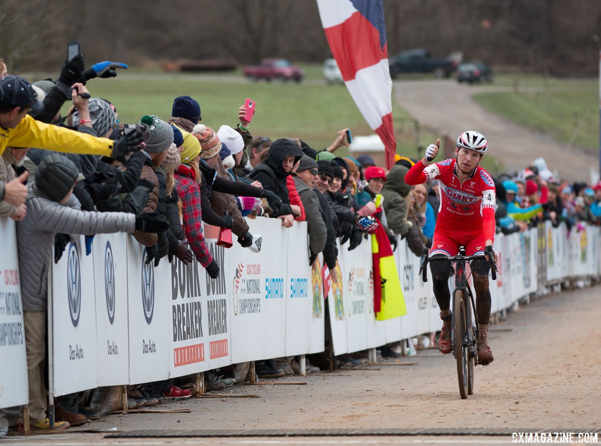Owen finished third at the 2016 Elite Cyclocross Nationals. Elite Men, 2016 Cyclocross National Championships. © Cyclocross Magazine