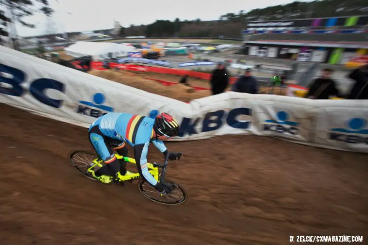 Course inspection. 2016 Zolder World Championships. © D. Zelck / Cyclocross Magazine