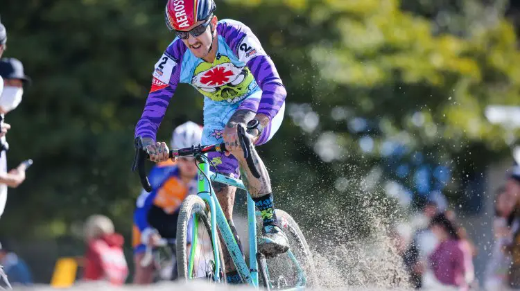 Ben Berden on his way to fourth place. 2016 Cyclocross Toko © Kei Tsuji