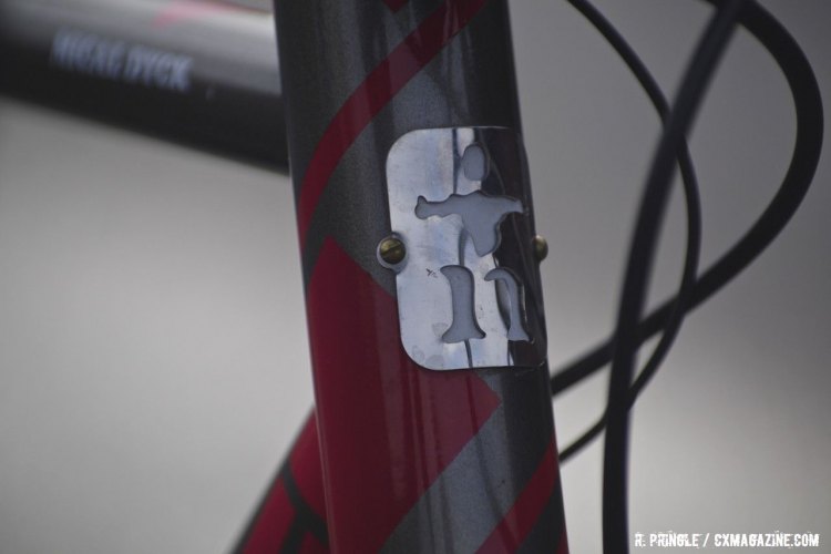 The Naked headbadge. 2016 Cyclocross World Championships. © Regan Pringle / Cyclocross Magazine