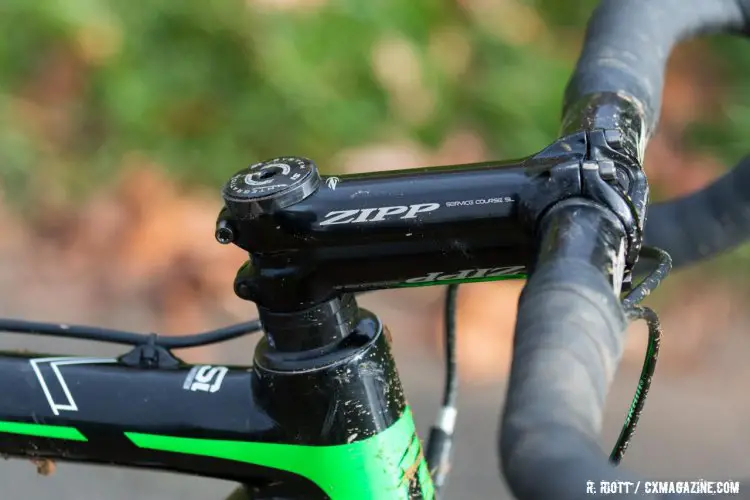 Willsey's cockpit comes from Zipp. 2016 Cyclocross National Championships. © R. Riott / Cyclocross Magazine