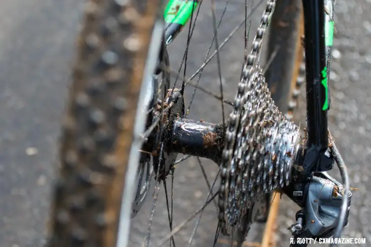 Willsey saw a fairly clean course for the Men's Collegiate D1 race, which meant a fairly clean bike. 2016 Cyclocross National Championships. © R. Riott / Cyclocross Magazine