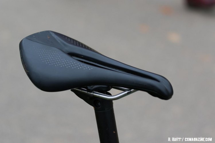 Gomez Villafañe's Specialized has a Specialized Power saddle atop an alloy seatpost. 2016 Cyclocross National Championships. © R. Riott / Cyclocross Magazine