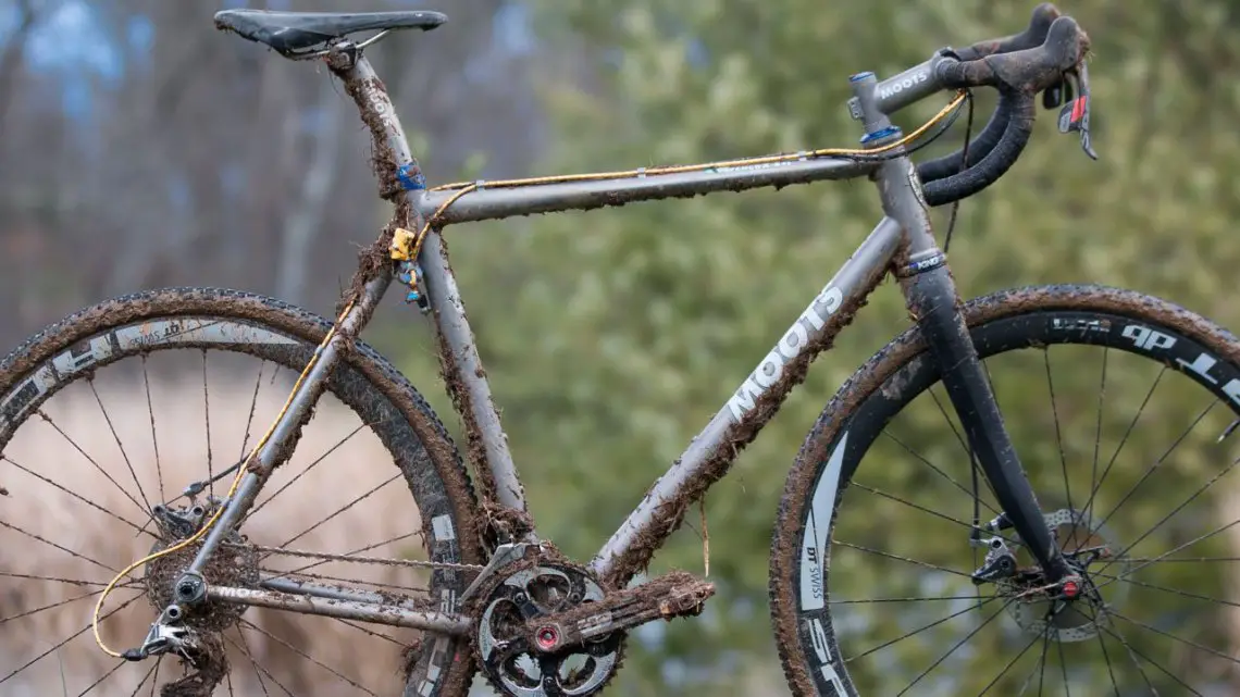 Gage Hecht's Moots Pscyhlo-X. 2016 Cyclocross Nationals & Worlds bikes. © Cyclocross Magazine