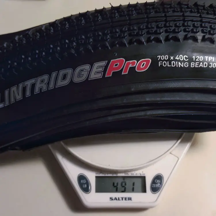 The Kenda Flintridge Pro with tubeless casing weighs 491 grams. New gravel and cyclocross tires, NAHBS 2016. © Cyclocross Magazine