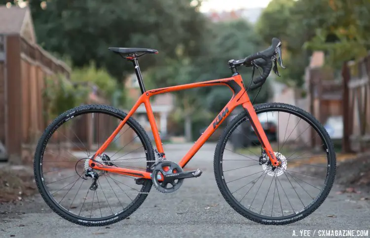 KTM Canic CXC cyclocross bike is at home on the cyclocross coure, but it can also double as a rough road bike, dirt road machine, or back alley cat racer. © A. Yee / Cyclocross Magazine