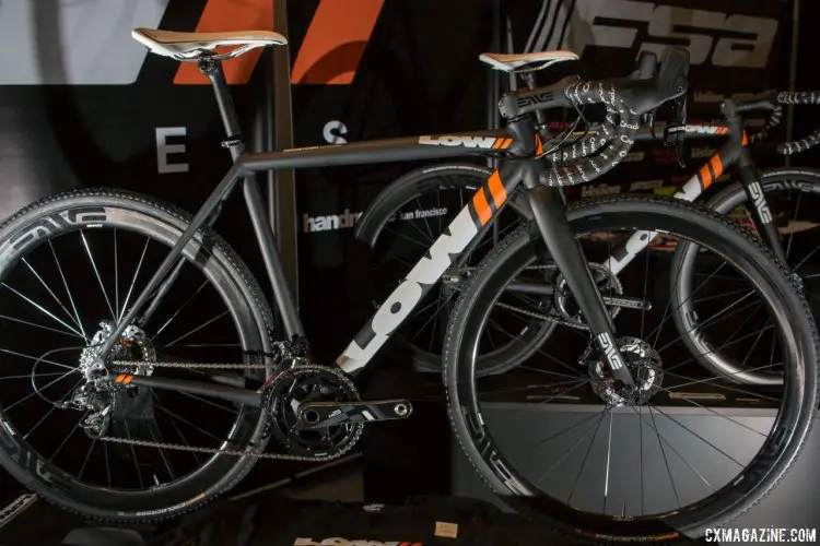 Low Bicycles, of San Francisco, is branching out from fixed gear and track cycles into cross and gravel. This is the company's very first cx bike. NAHBS 2016. © Cyclocross Magazine