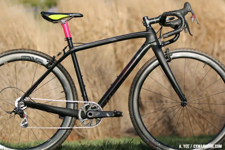 Nicole Mertz's Trek Boone singlespeed. Singlespeed Women, 2016 Cyclocross National Championships. © Cyclocross Magazine