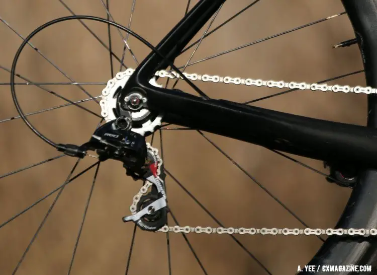 Mertz ran a 19 tooth cog with her 38 tooth chainring. Singlespeed Women, 2016 Cyclocross National Championships. © Cyclocross Magazine