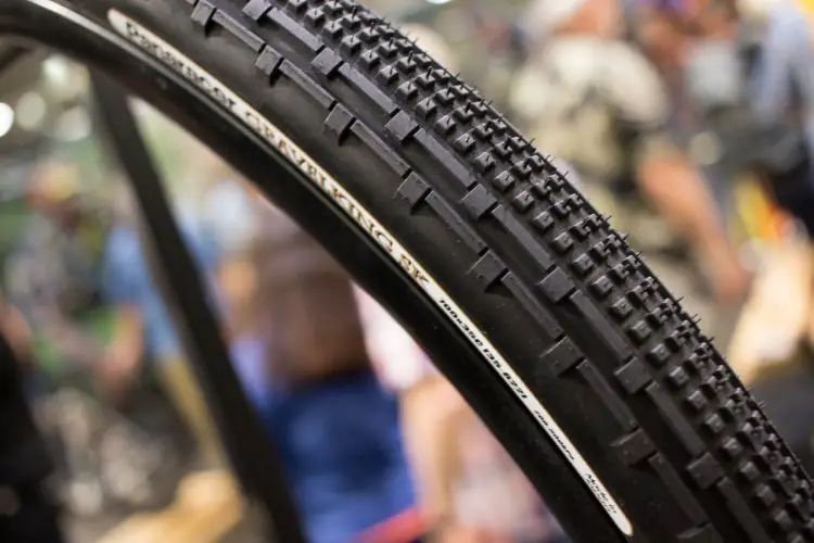 Panaracer has a new 35c Gravel King width. It will retail for $45 and weigh 380g. 120 tpi. NAHBS 2016. © Cyclocross Magazine