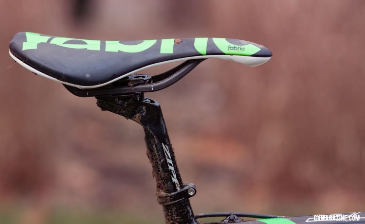 Stephen Hyde's Cannondale Super-X has a saddle from Fabric. 2016 Cyclocross Nationals. © Cyclocross Magazine