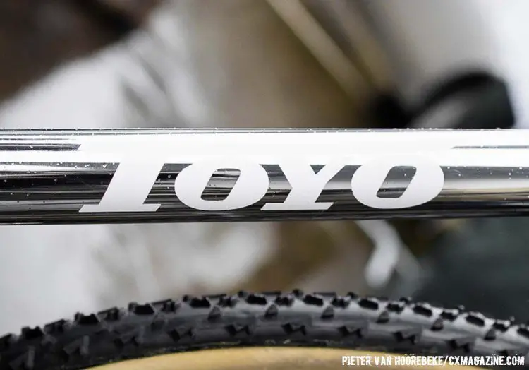 Photos can’t do justice to the stunning chrome finish on this Toyo. © Cyclocross Magazine